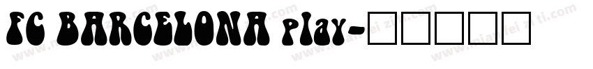 FC BARCELONA play字体转换